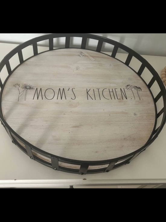 Rae Dunn Other - Rae Dunn 18” wood and metal tray